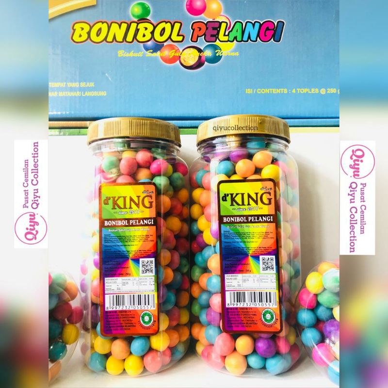 Bonibol Pelangi - dKing Coklat Biskuit Murah - Bonibol Cokelat