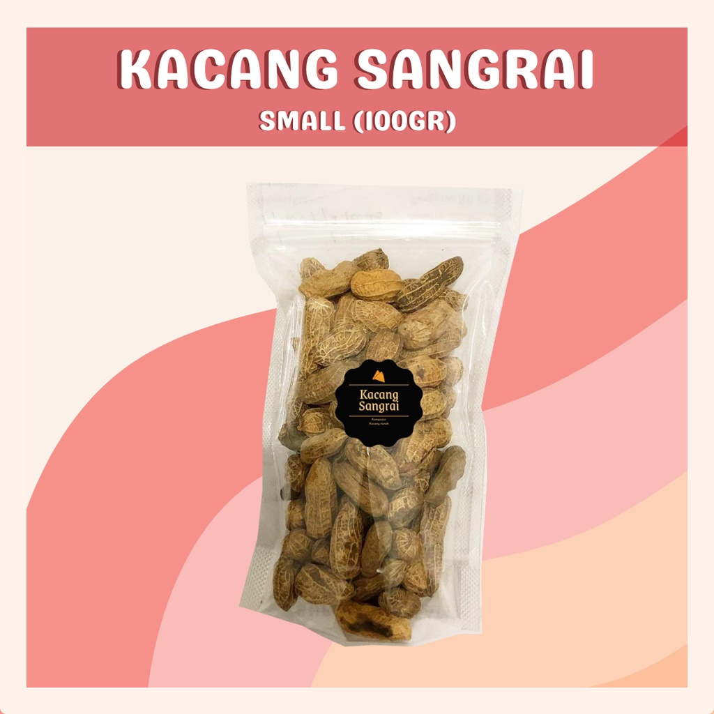 [DELISH SNACKS] Kacang Sangrai (S) 100gr / Snack Cemilan Camilan Kacang Tanah Kacang Kulit Kupas