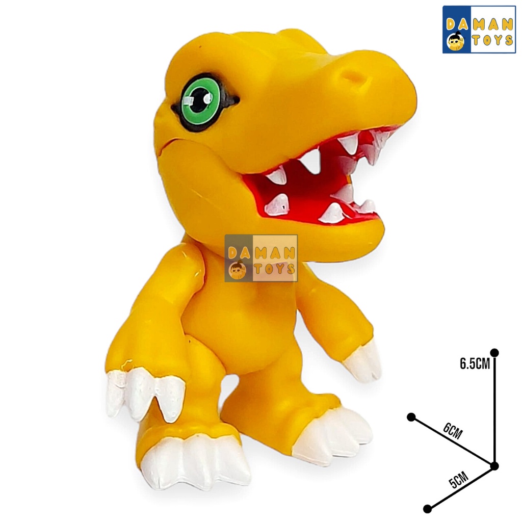 Figure Digimon Monster Agumon MetalGreymon Veemon Paildramon Tyrannomon set 6