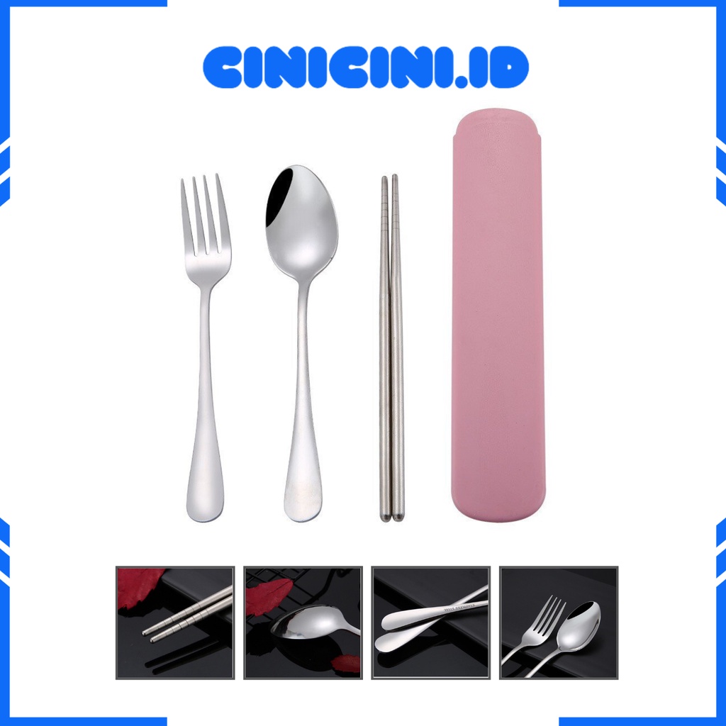 [ Cinicini ] Sendok stainless Steel Sendok Set 4in1