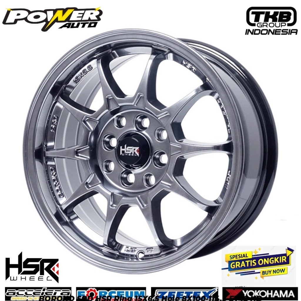 Velg hsr wheel r15 SRD untuk mobil Toyota agya,Yaris,Brio dan sejenisnya