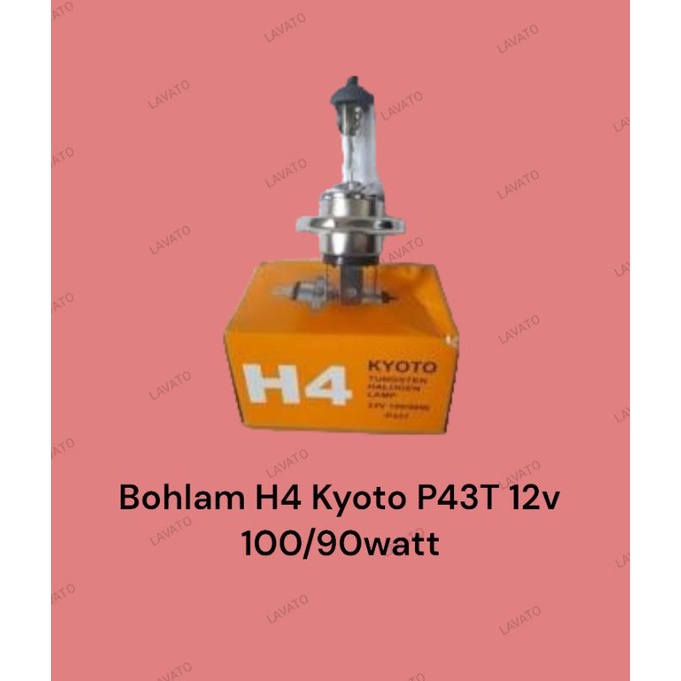 Bohlam H4 Kyoto P43T 12V 100/90 W