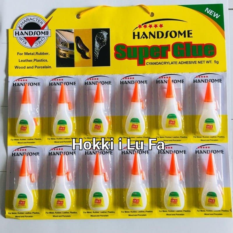 

Lem Korea Handsome Botol Lembaran 12 Pcs-Lem Serbaguna Renceng 5gr