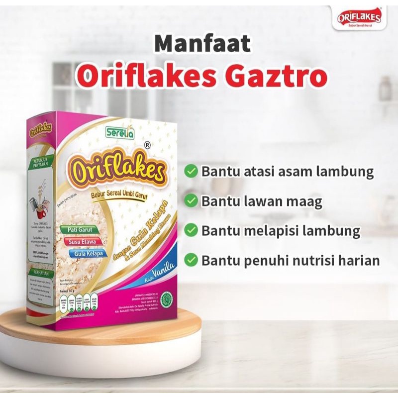 

ORIFLAKES ASAM LAMBUNG SEREAL UMBI GARUT