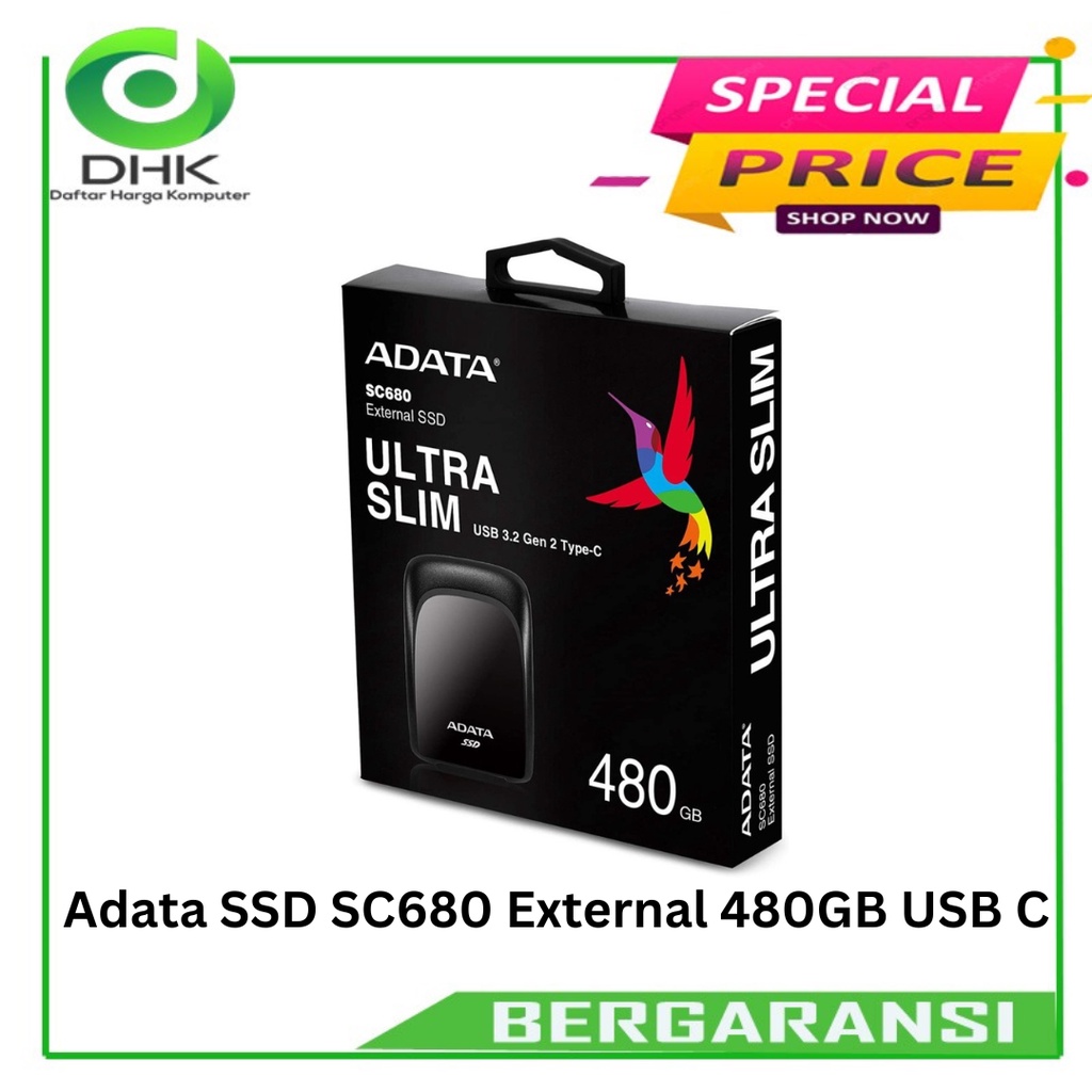 SSD External Adata SC680 USB Type C 480GB