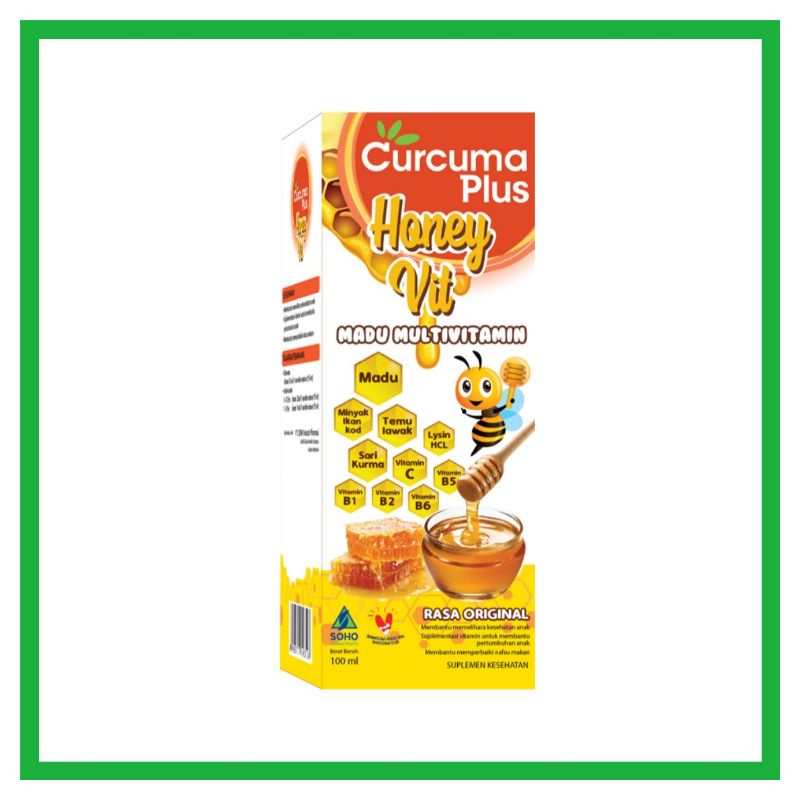 Curcuma Plus Honey Vit Madu Multivitamin Rasa Jeruk