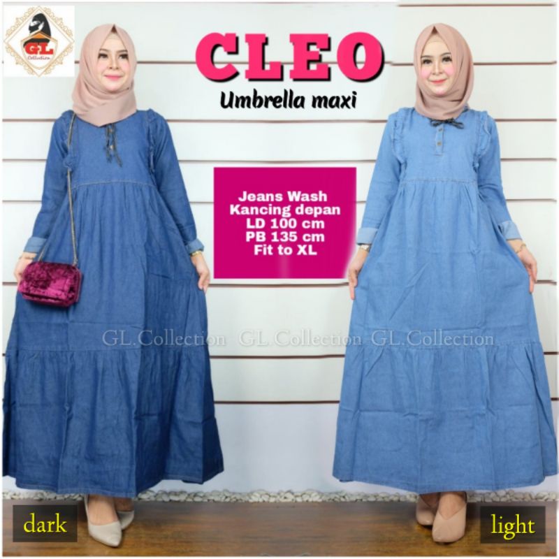 Gamis cleo umbrela maxy