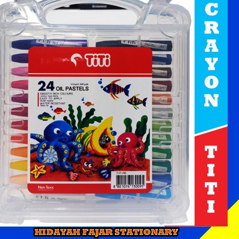 

Terlaris Crayon TITI 24 Warna - Crayo Joyko - Oil Pastel