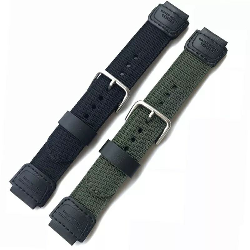 Tali jam strap jam tangan kwalitas original Nylon strap fit for AE-1000 AE 1000  W-S200H  W S200H W-800H  W-216H  735H  W-215 AEQ-110 SGW-300H 400H 500H MRW-200H