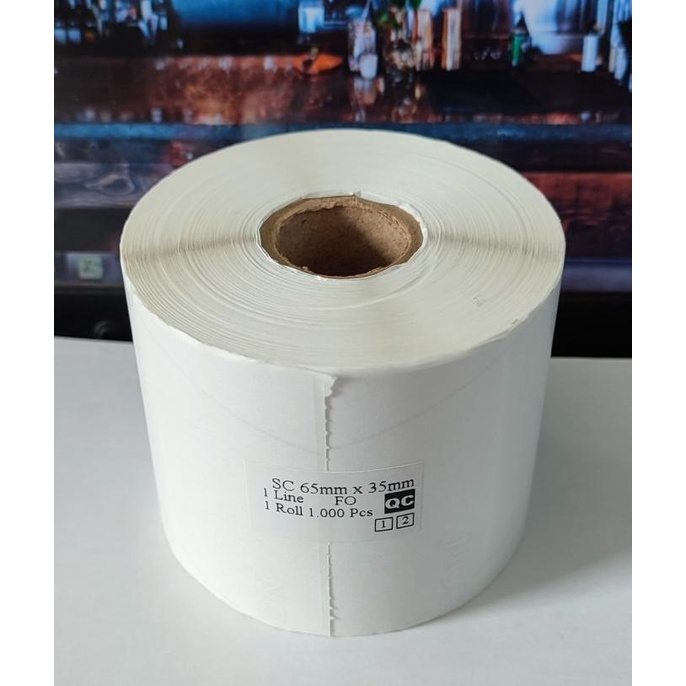 

LABEL SEMICOATED 65x35 mm ISI 1000 PCS STIKER BARCODE 65 x 35 ETIKET HOT PROMO
