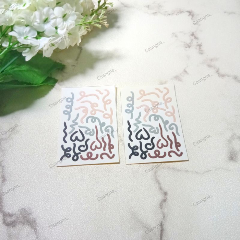 1 lembar sticker deco / stiker confetti deco photocard/ atiker deco photocard / stiker journal deco