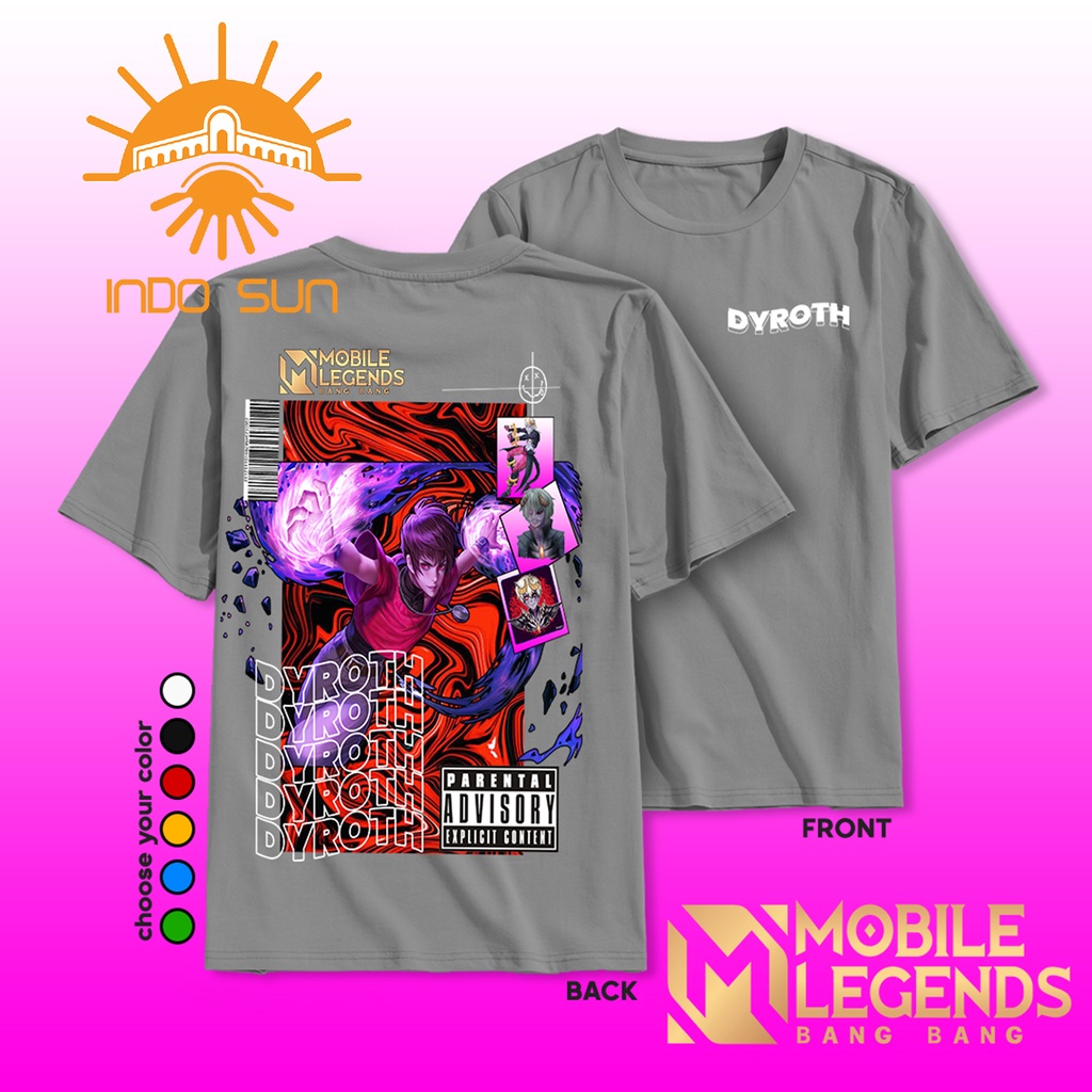 KAOS MOBILE LEGENDS HERO DYROTH - KAOS MOBILE LEGENDS TERBARU - KAOS MOBILE LEGENDS KEREN - TSHIRT MOBILE LEGENDS - KAOS PRIA DEWASA - KAOS MOBILE LEGEND ENAK DIPAKAI - KAOS MURAH - KAOS KEREN - KAOS TERBARU - KAOS MOBILE LEGENDS