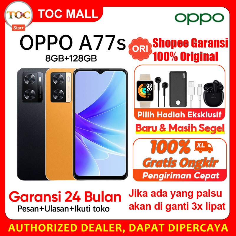 OPPO A77S 8/128GB ( + 8GB EXPANSION RAM ) A77 S GARANSI RESMI OPPO