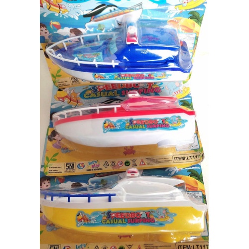 [LT117] Mainan Edukasi Perahu Air Speed Boat Anak - Speedboat Casual Surfing Toy