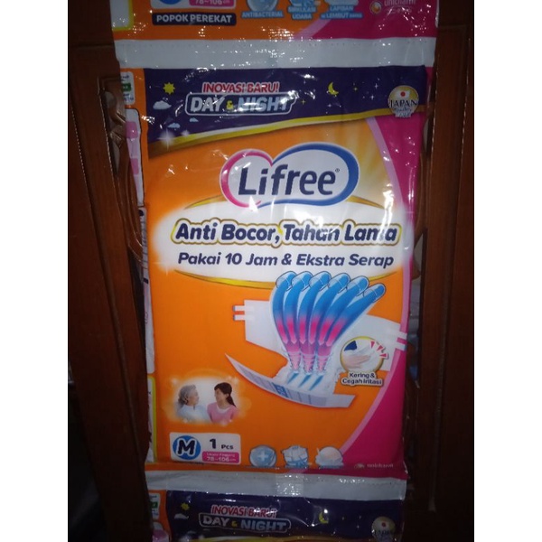 Lifree Popok Perekat ukuran M isi 1 (Popok Dewasa / lansia)