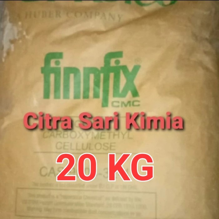 

Cmc / Carboxymethil Cellulose Industri 1 Zak 25 Kg