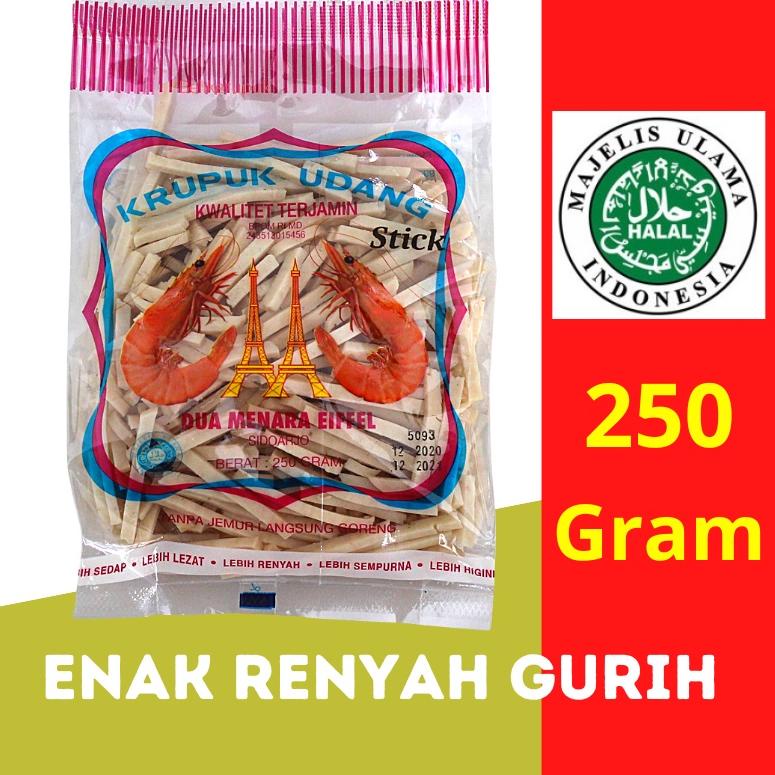 

[COD QP46] Dua Menara Eiffle Kerupuk Udang Mentah Bentuk Ukuran Stik 250g Best ）┘