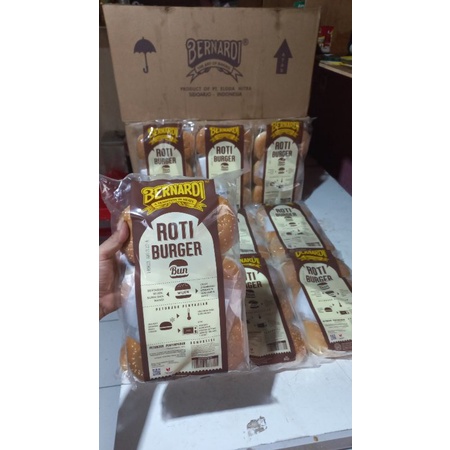 

ROTI BURGER BERNARDI ISI 6 wijen