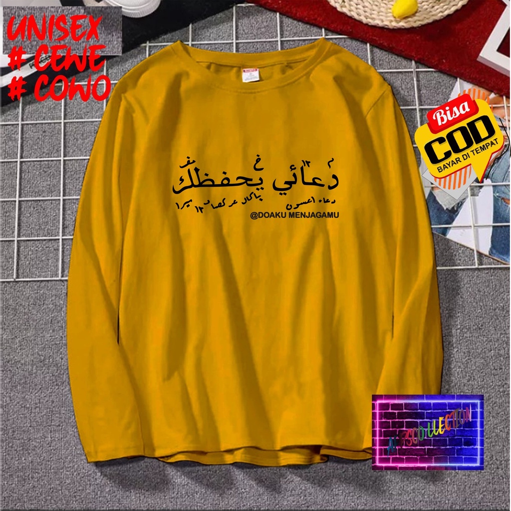 Cod Gratis Ongkir/Kaos DOAKU MENJAGAMU/Kaos Santri SantriwatiKaos Pria Pesantren/Kaos Murah/Pakaian Pria  Pakaian Wanita Islam Dakwahl/Best Seller