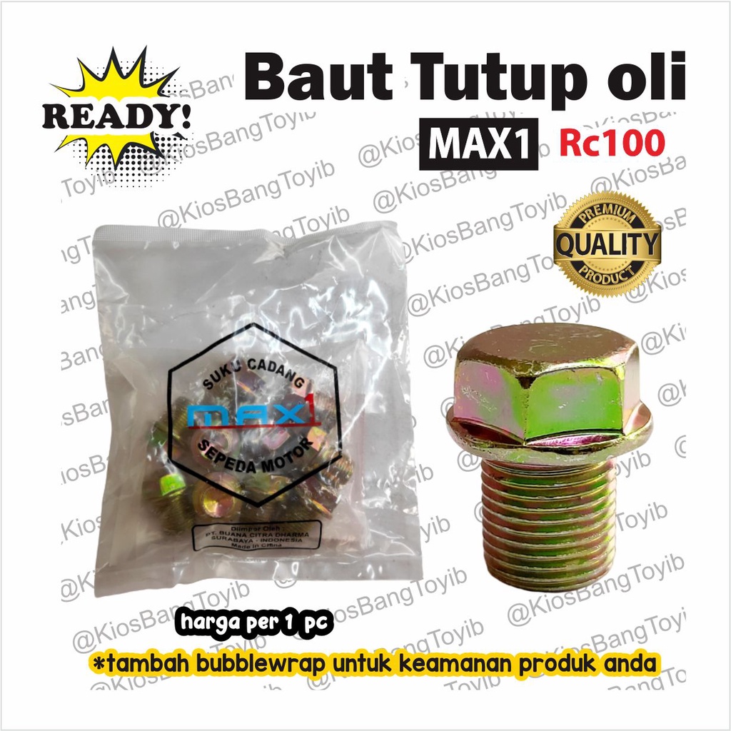 Baut Tap Tutup Oli Oil Bawah RC100 TORNADO CRYSTAL (max1)