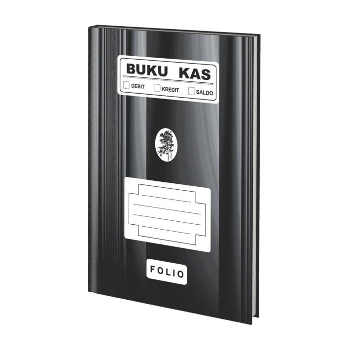 

Bamboo Buku Kas Folio Hard Cover5 Bkhitam