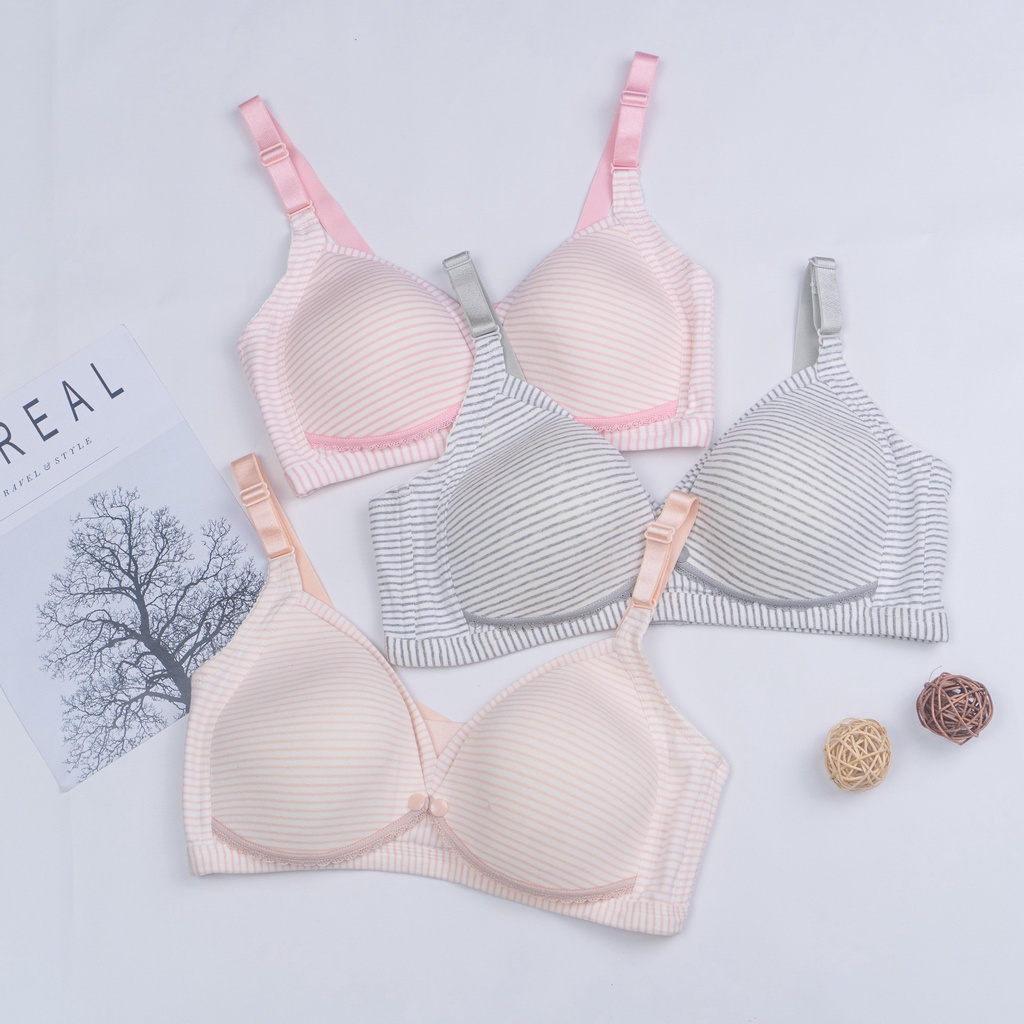 HW - Bra Menyusui Jumbo Kancing Depan Tanpa Kawat Cup B Bahan Bh 1188