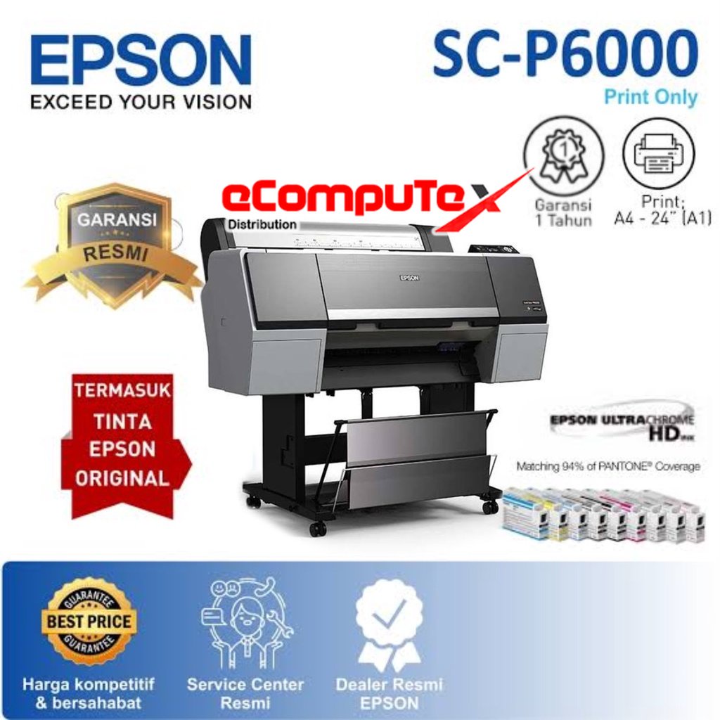 PRINTER EPSON SURECOLOR P-6000 - PRINTER LARGE FORMAT SC P6000 24&quot;