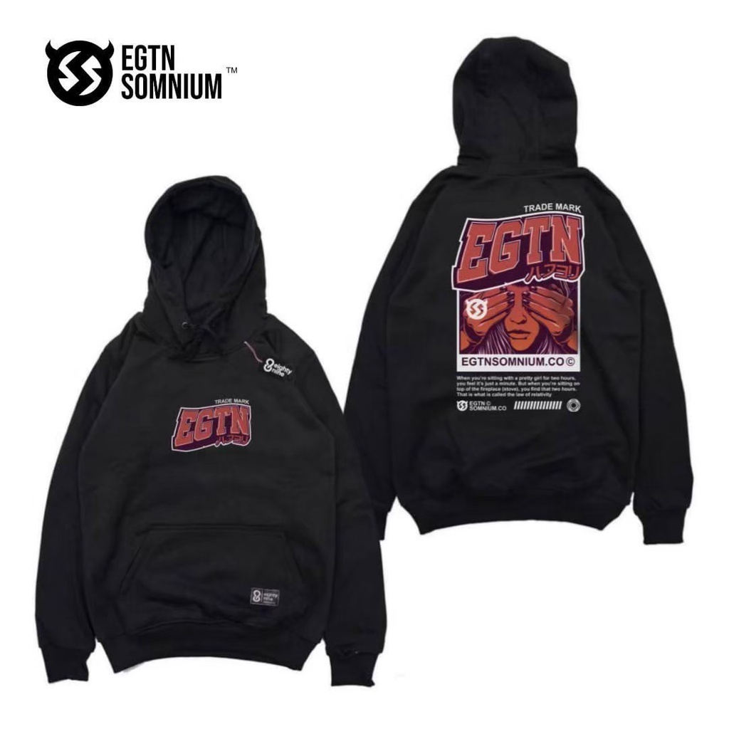 EIGHTY NINE HOODIE ORI SWEATER EGTN PRIA HITAM ORIGINAL DISTRO BERKUALITAS ORI- HOODIE EIGHTY NINE BAHAN FLEECE KUALITAS PREMIUM