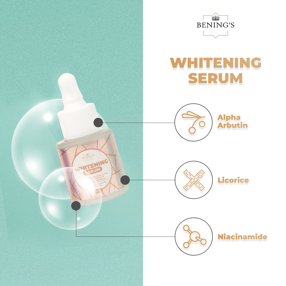 BPOM COD Benings Serum Whitening Mencerahkan Skincare Dr Okky