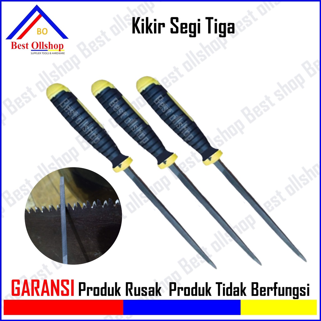 Kikir Gagang Karet - Kikir Gergaji - Kikir Segitiga