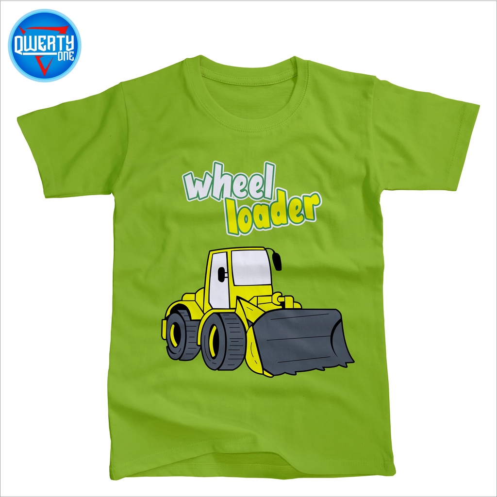 Kaos Anak Distro Karakter Whell Loader Stabillo 1-10 Tahun