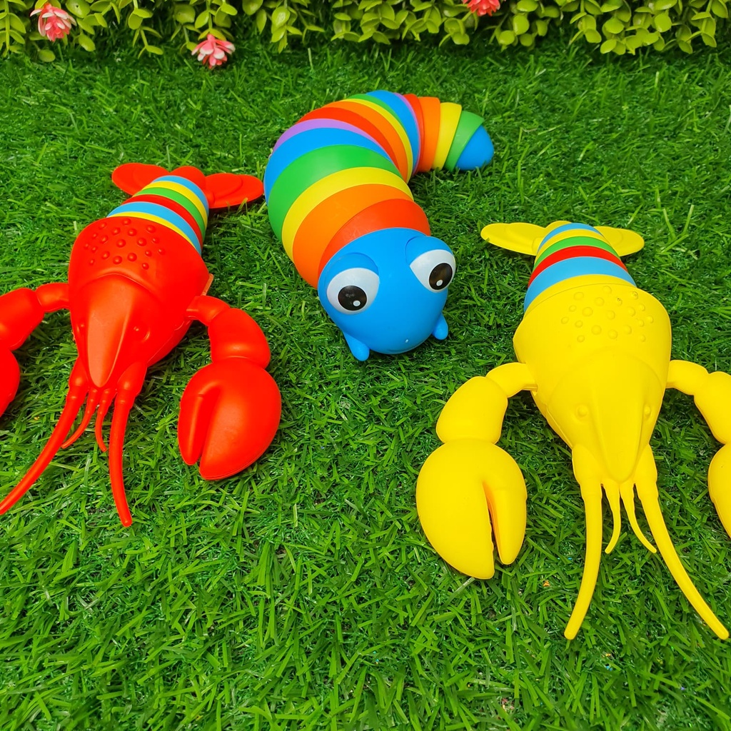 Finger Slug 3D Mainan Fidget Ulat dan Lobster by Lionz.idn