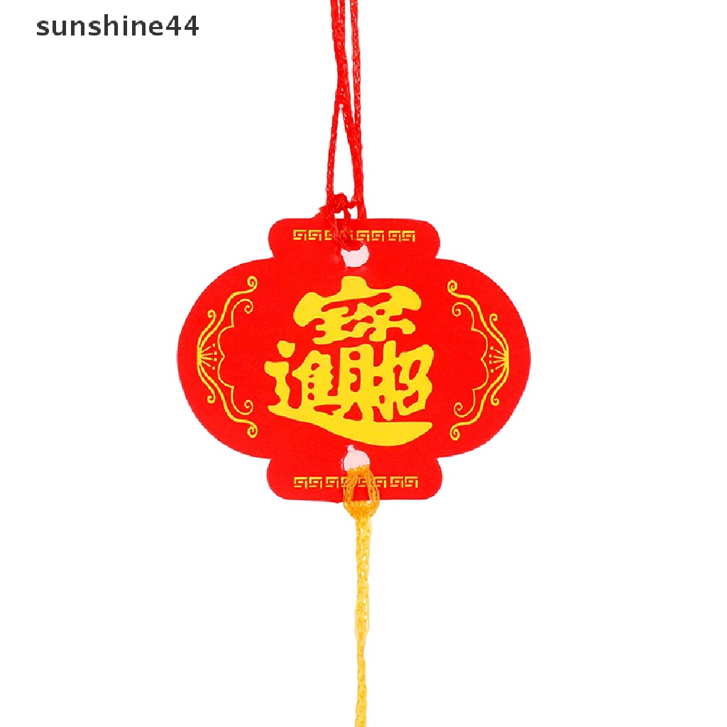 Sunshine 10Pcs 2023dekorasi Lampion Kertas Merah Imlek Tradisional.