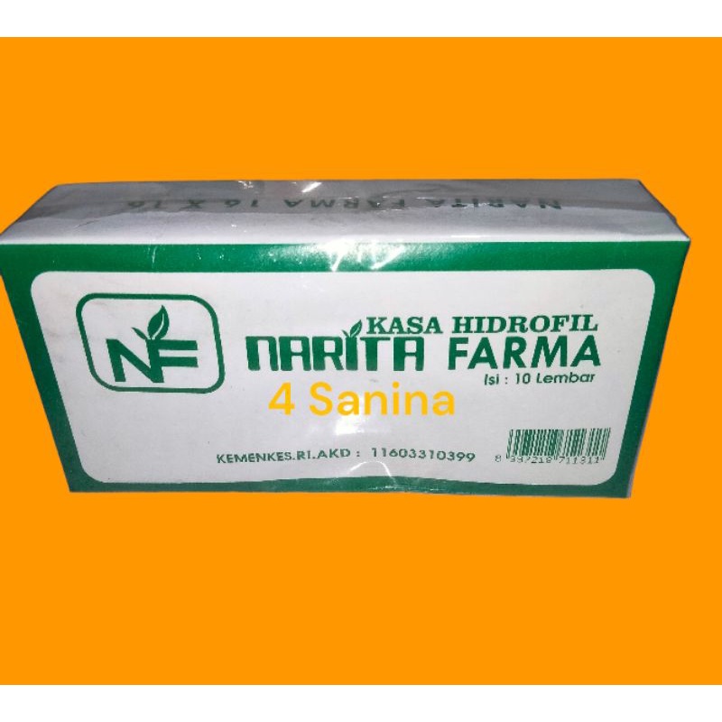 KASA HIDROFIL / BOK ISI 10 LEMBAR / KASA NARITA FARMA