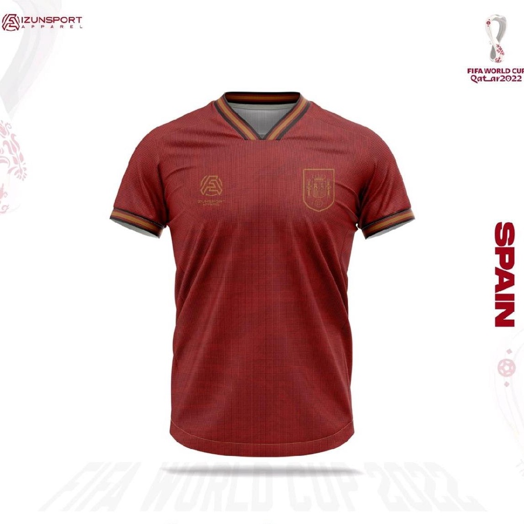 Jersey Piala dunia Spain spanyol 2022