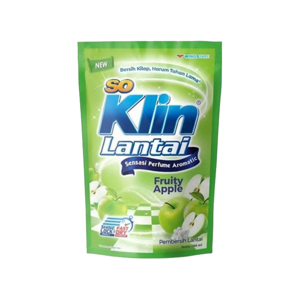 So Klin Lantai/ Pembersih Lantai/ Fruit Apple/ Netto 780ml