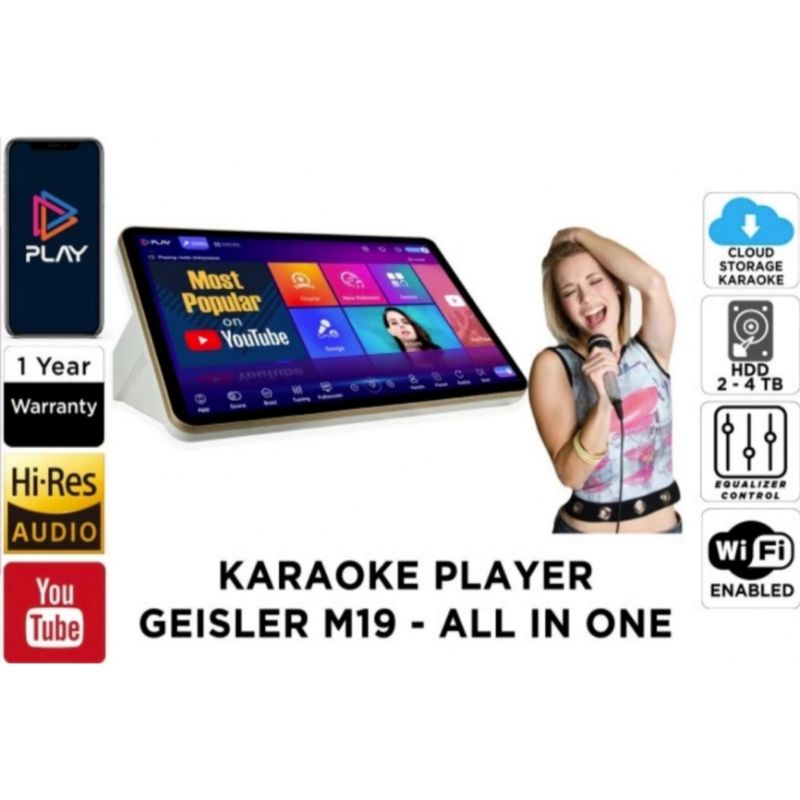 AGEN PLAYER GEISLER ALL IN ONE M19 TOUCH SCREEN 19 INCH