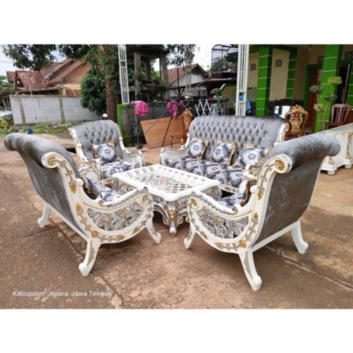 Kursi Tamu Ukir Kayu Jati Jepara Kursi Sofa Tamu Sultan Mewah Terbaik