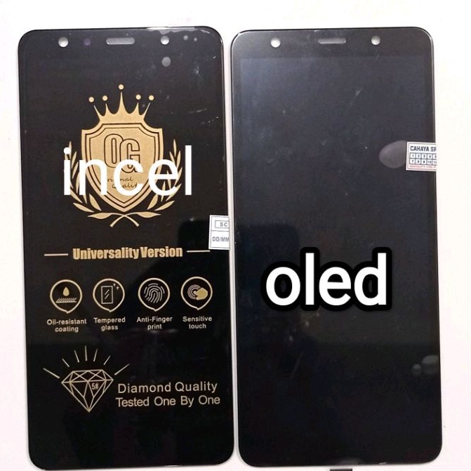 LCD TC TS SAMSUNG A750 A7 2018 ORIGINAL / INCEL TESTED TOUCHSCREEN SET OLED