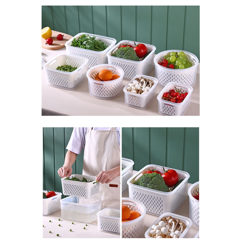 JetCook Kotak Keranjang Pengering Sayuran dan Buah / Kotak Penyimpanan Serbaguna / Food Container Box