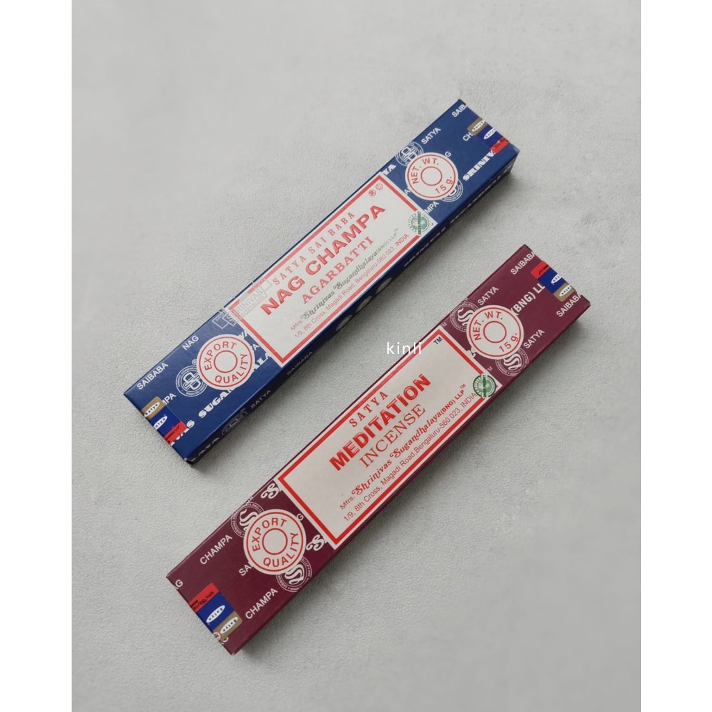 nag champa incense stick satya sai baba agarbatti 15gr meditation