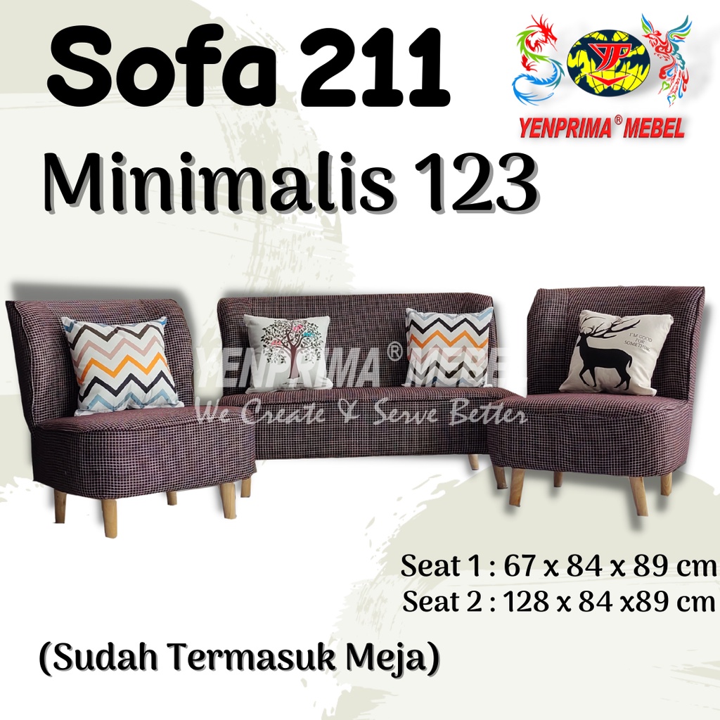 Jual Sofa 211 Minimalis 123 / Sofa Minimalis / Sofa Mini / Sofa Murah ...