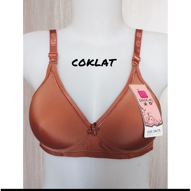 bh lingcao A5 ukuran 34-40 /bh busa /tanpa kawat