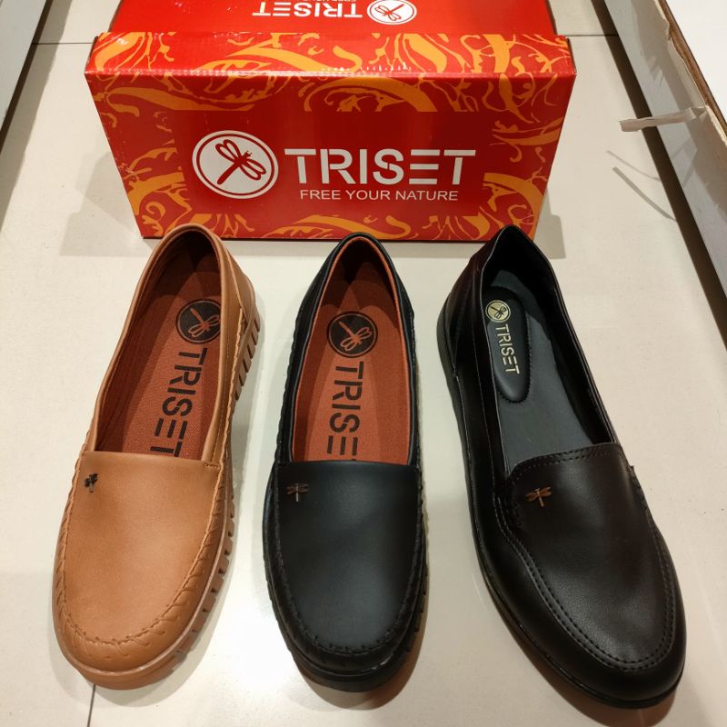 sepatu pantovel hitam triset promo