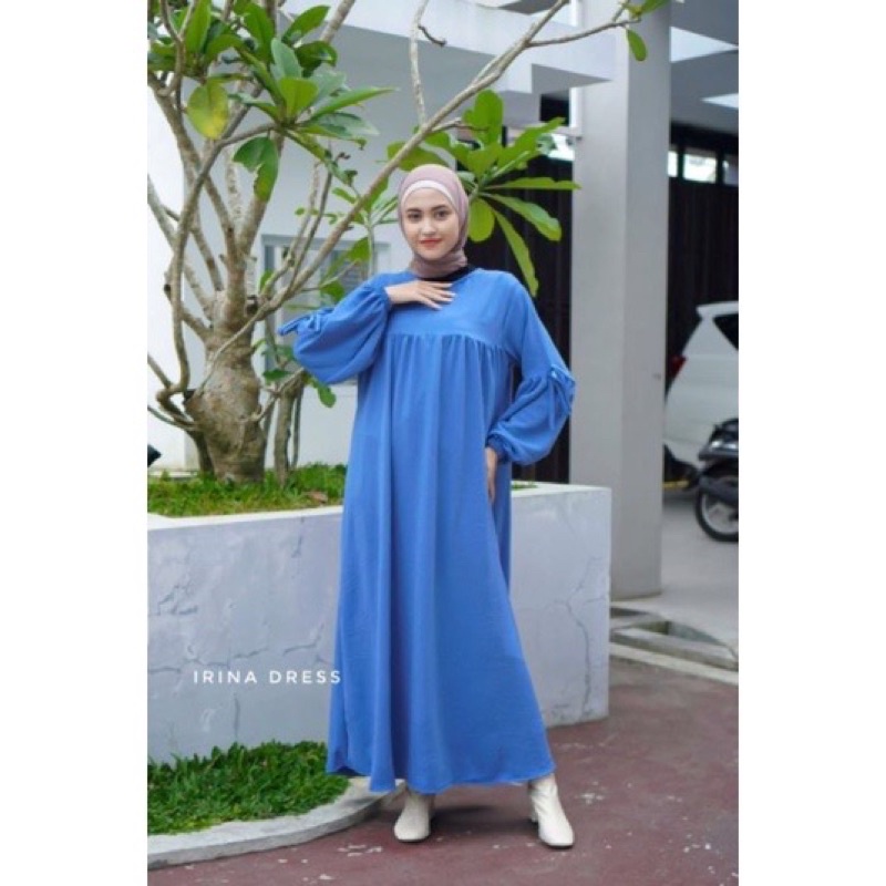 IRINA DRESS CRINCLE AIRFLOW | GAMIS | MIDI DRESS