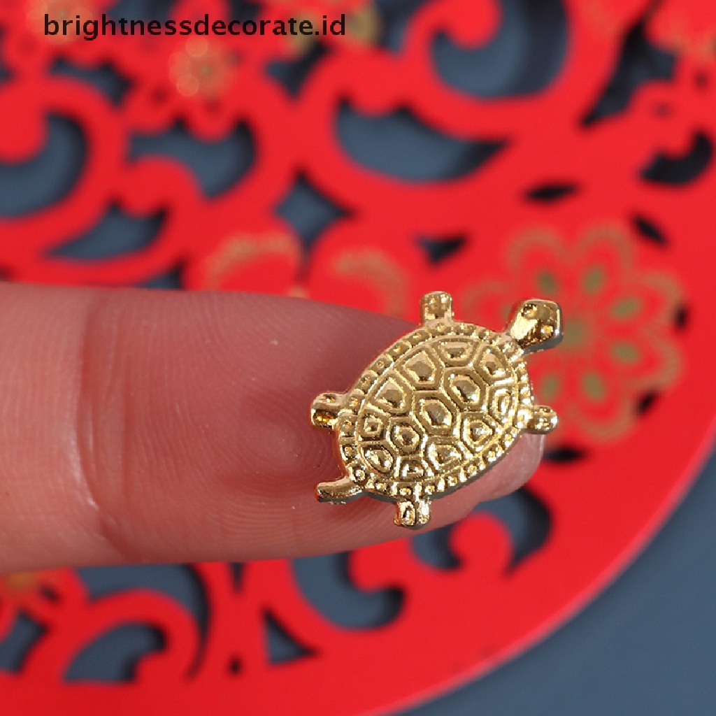 [Birth] 10pcs FengShui Golden Money Turtle Kura Keberuntungan Jepang Untuk Kekayaan Keberuntungan [ID]