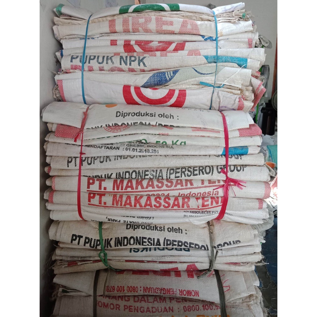 Karung Bekas Pakan Ayam 50kg 30kg pelet pakan ikan 10 karung
