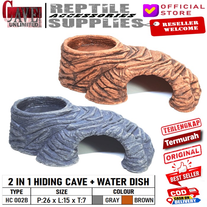Mihu Hiding Cave 2 In 1 ( Hiding Cave, Water Dish )