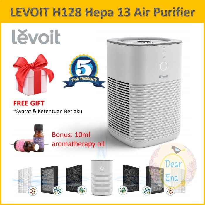 Purifier Levoit H128 True Hepa 13 Desk Air Purifier Garansi Resmi