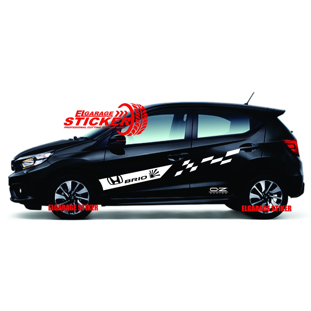 Stiker mobil honda brio cutting stiker jdm racing brio stiker variasi body mobil brio